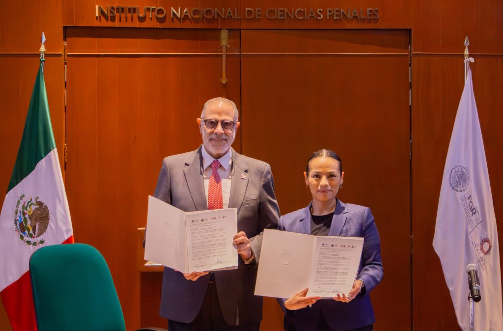 The Instituto Nacional de Ciencias Penales (INACIPE) and the Justice Studies Center of the Americas (JSCA/(CEJA) signed a Framework Agreement for Academic Cooperation aimed at strengthening justice and public security systems, promoting the consolidation of the rule of law, and contributing to the specialized training of legal professionals throughout the region.